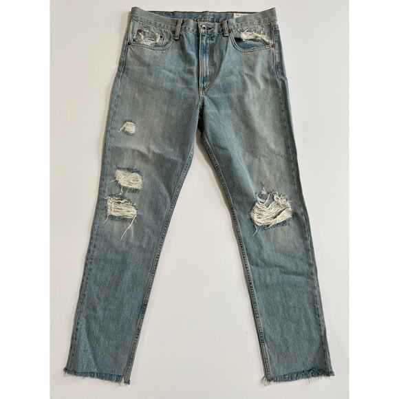 Rag & Bone Womens Union Pool Marilyn Distressed Jeans W1718K165UNI Size 31 - Picture 1 of 16